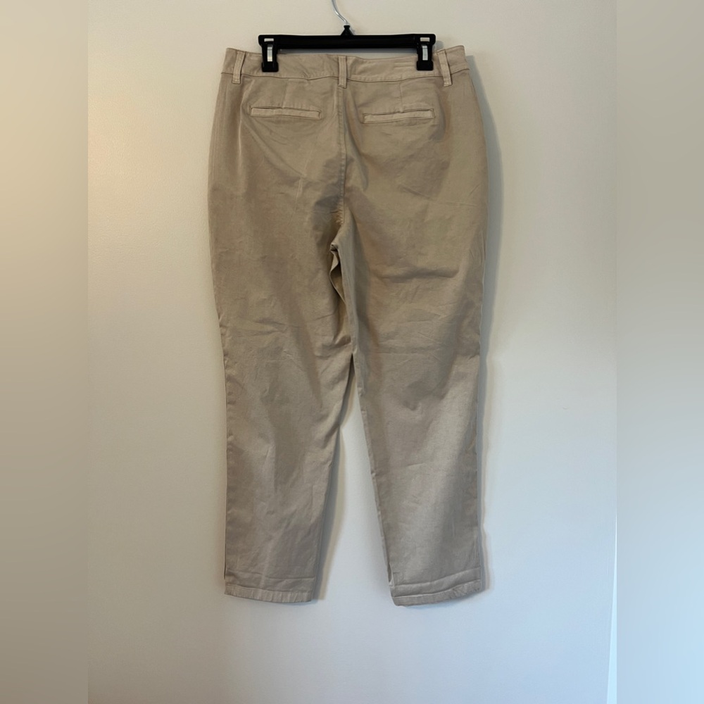 New Direction Khaki Chino Twill Pants Size 10 New with Tags - Picture 2 of 6